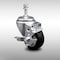 Service Caster 3 Inch SS Black Polyurethane Swivel 3/8 Inch Threaded Stem Caster with Brake SCC SCC-SSTS20S314-PPUB-BLK-TLB-381615 - alternate 1